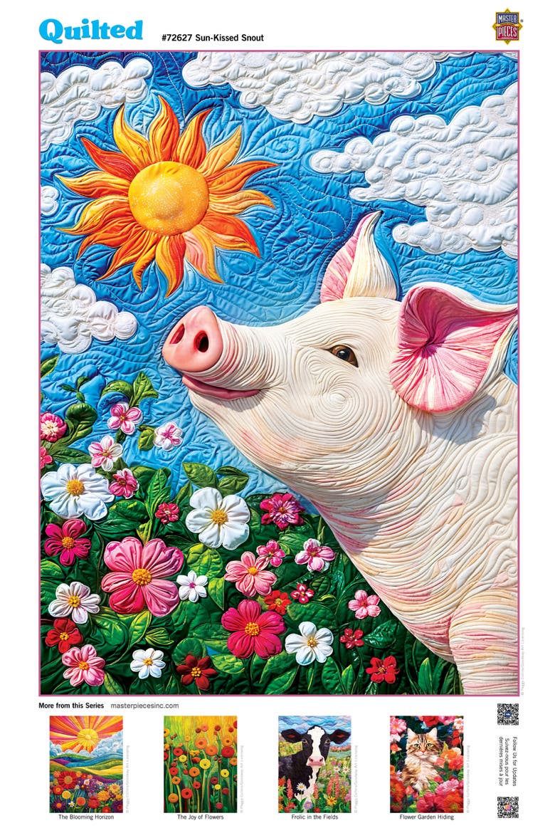 Sun-Kissed Snout 1000 Piece Puzzle, Alternate, color, Multicolor