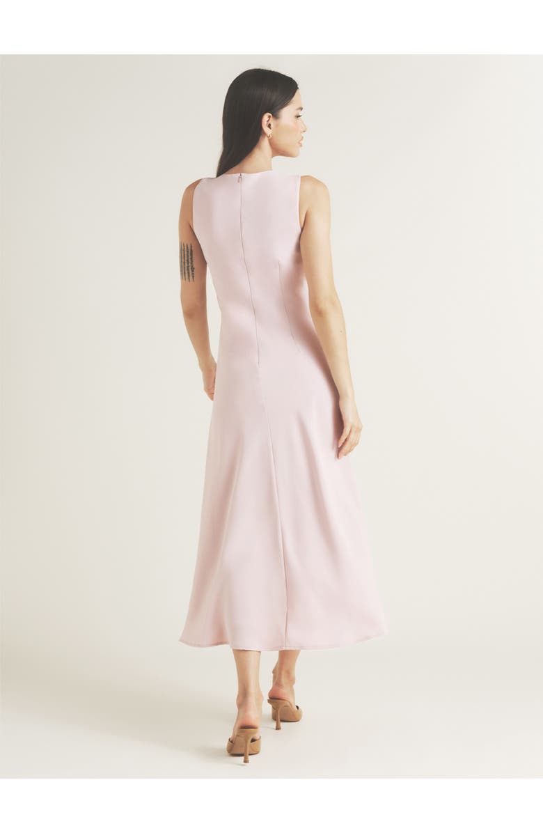 Six Stories Daphne Knot Detail Sleeveless Midi Dress, Alternate, color, Lilac