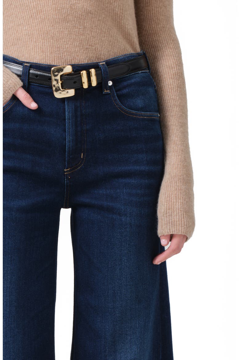 Lyra High Waist Ankle Wide Leg Jeans, Alternate, color, LOTUS