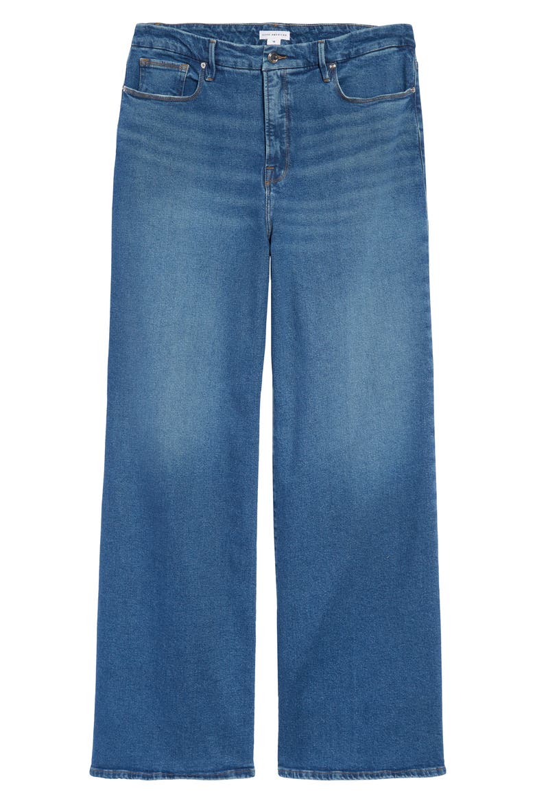 Good Waist Palazzo Jeans, Alternate, color, BLUE451