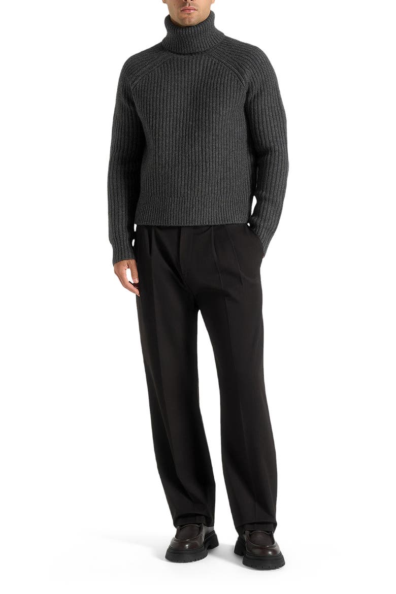 Rudy Roll Neck Chunky Knit Jumper, Alternate, color, Grey