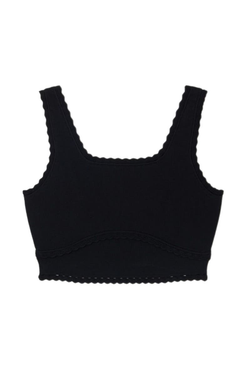 Cropped decorative knit sweater, Alternate, color, Black