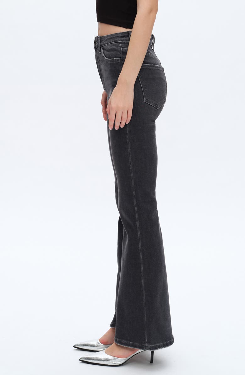 Bayeas High Waist Flare Jeans, Alternate, color, Grey