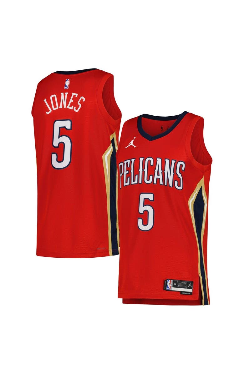 Jordan Brand Unisex Jordan Brand Herbert Jones Red New Orleans Pelicans Swingman Jersey - Statement Edition, Main, color, Red