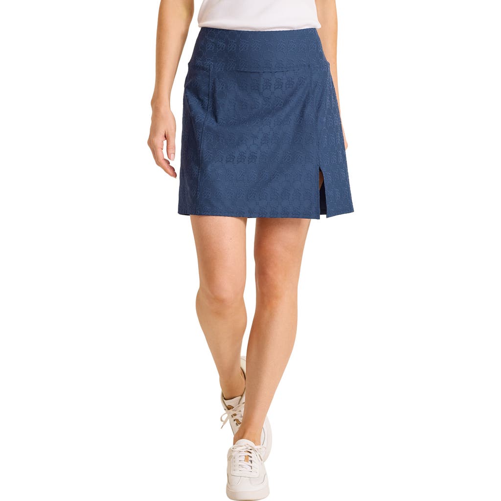 Tommy Bahama Aubrey Mongram Jacquard Skort In Blue