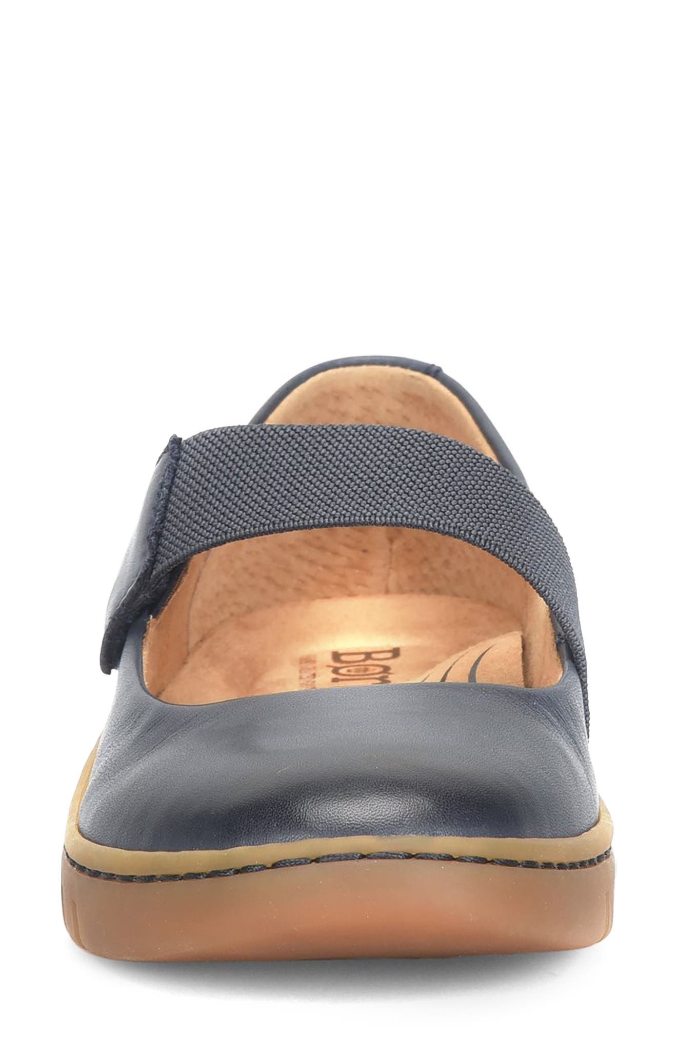 Børn Flat, Alternate, color, Navy Leather