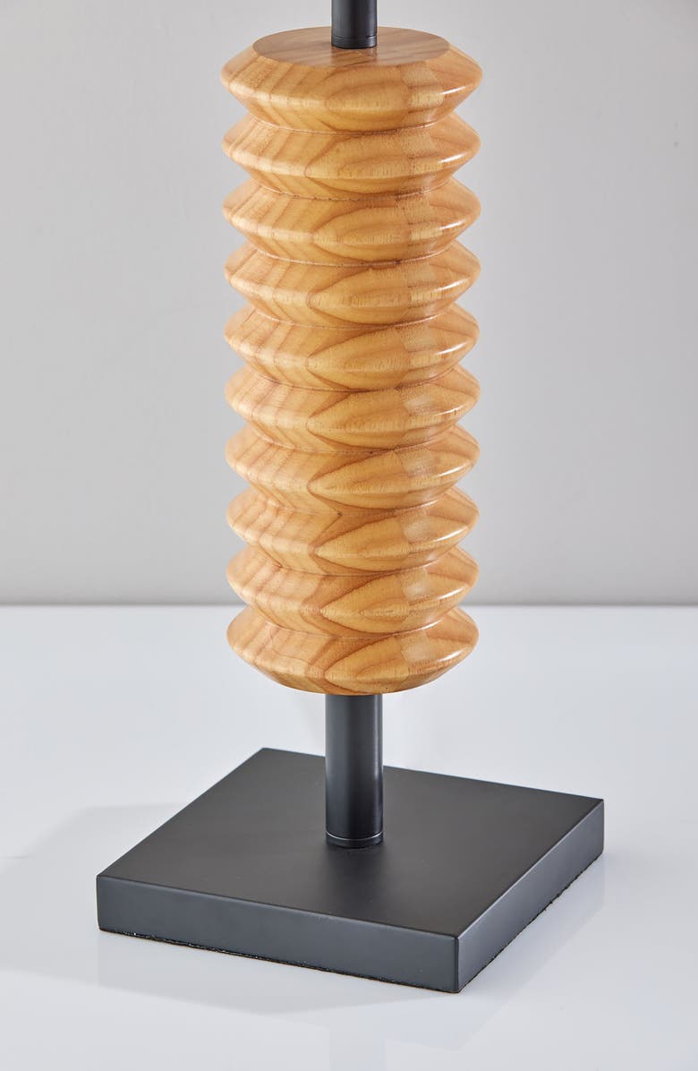ADESSO LIGHTING Judith Table Lamp, Alternate, color, Natural Wood With Black Finish