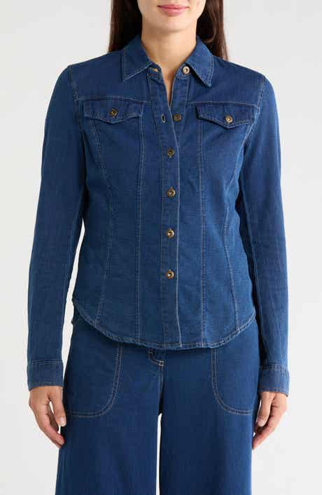 Cotton Piqué Button-Up Shirt
