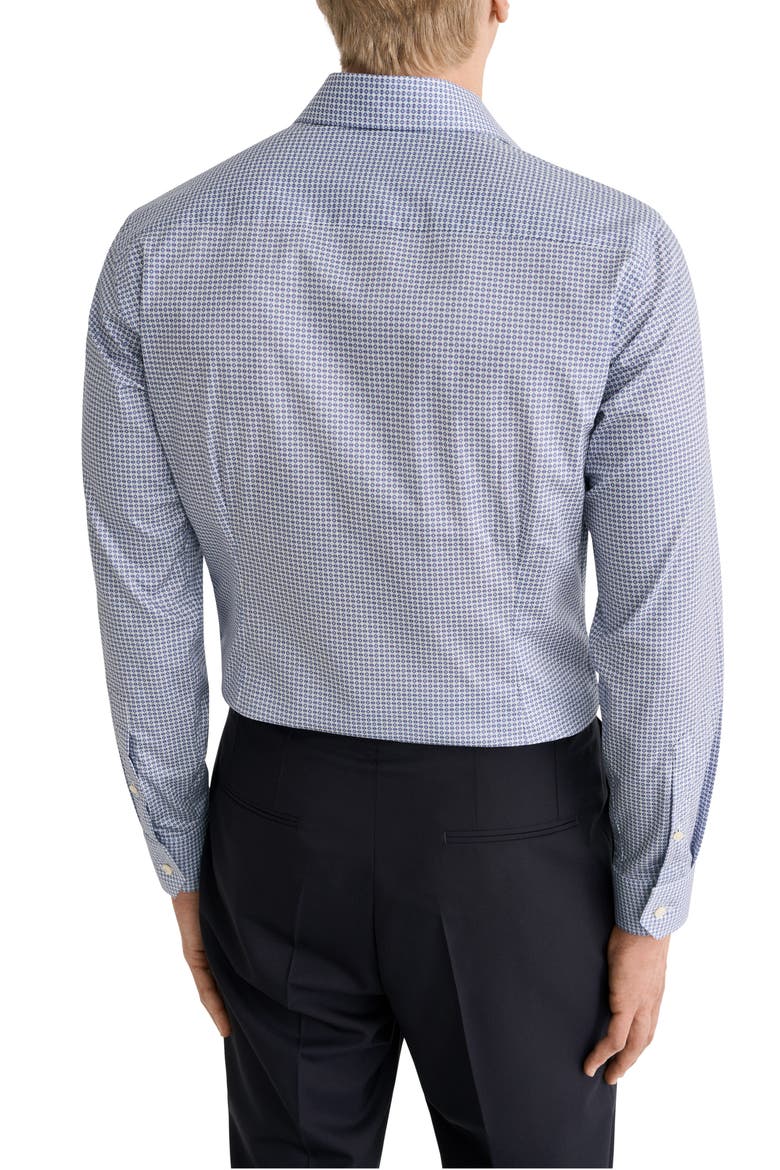 Contemporary Fit Micro Print Shirt, Alternate, color, MEDIUM PURPLE