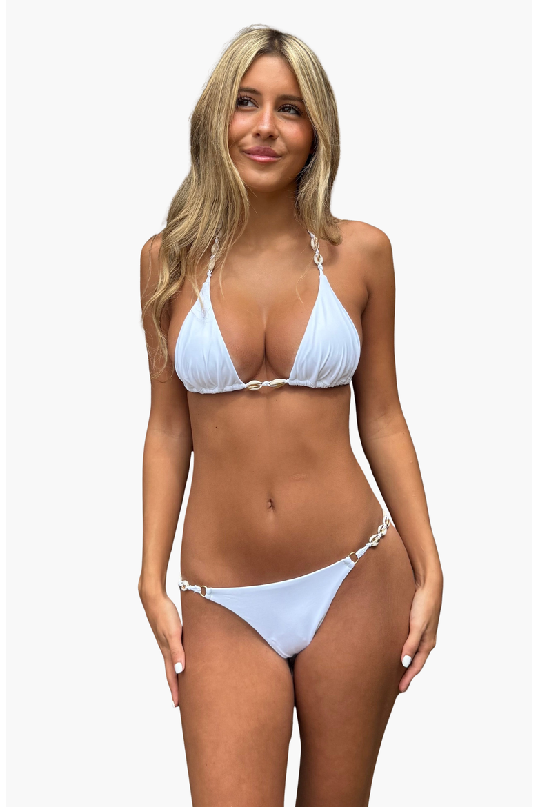 Leah Triangle Top, Main, color, White