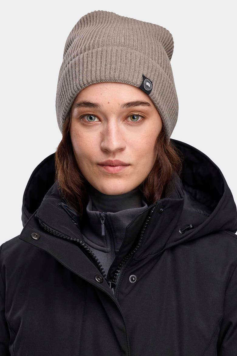 Cotton Rib Beanie, Alternate, color, Limestone