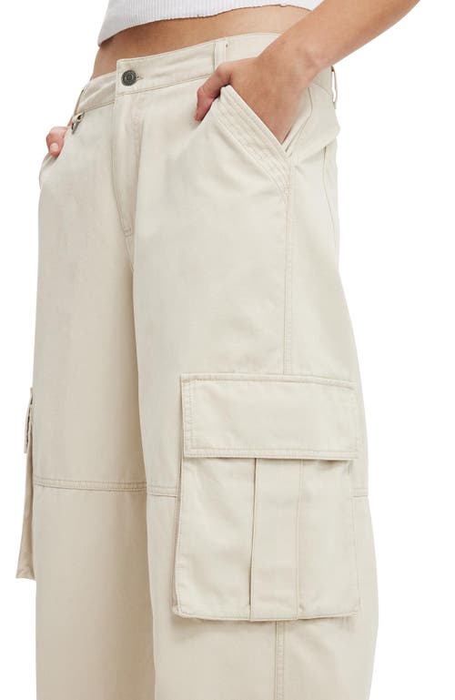 Cotton On Benny Cargo Pant In Washed Ecru
