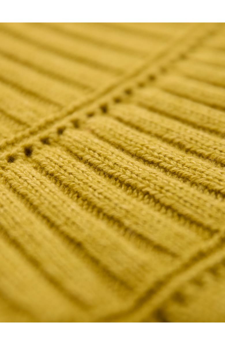 Celtic & Co. Textured Yoke Sweater, Alternate, color, Ochre