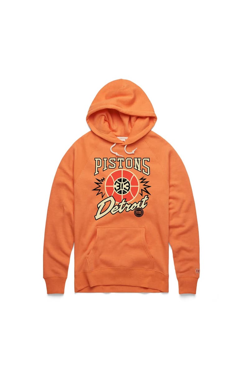 Homage Unisex Homage Orange Detroit Pistons Hometown Edition Tri-Blend Raglan Pullover Hoodie, Alternate, color, 