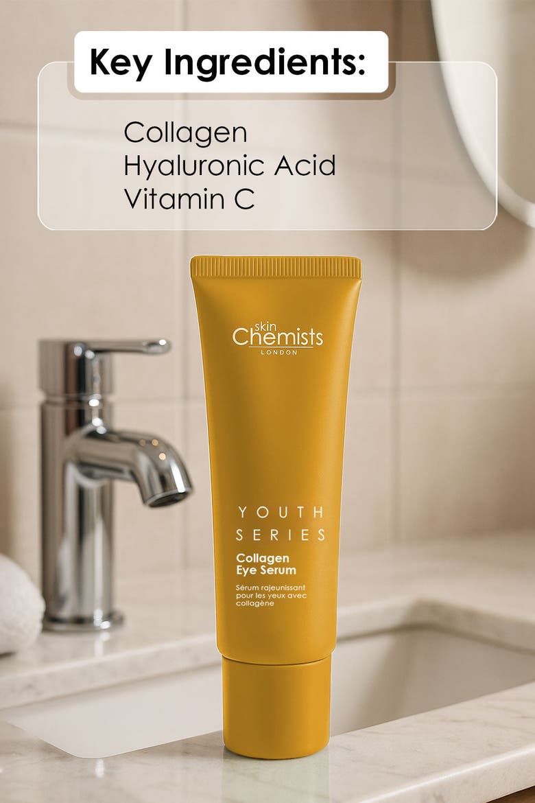 Youth Series 2% Collagen Eye Serum 15ml for Loss of Firmness, Anti-Aging, Alternate, color, White