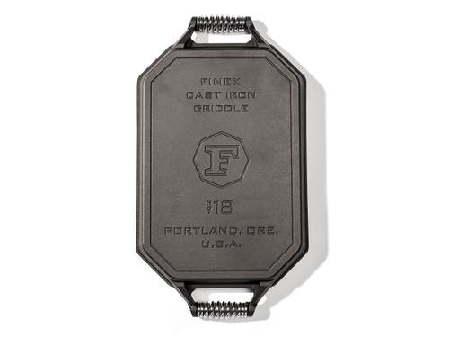 Finex Cast Iron 18'' Double Burner Griddle In Black