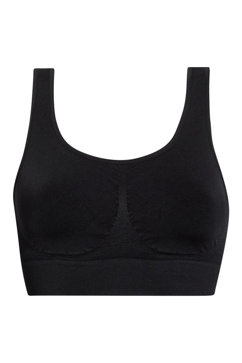 Seamless Tank Bralette, Alternate, color, BLACK