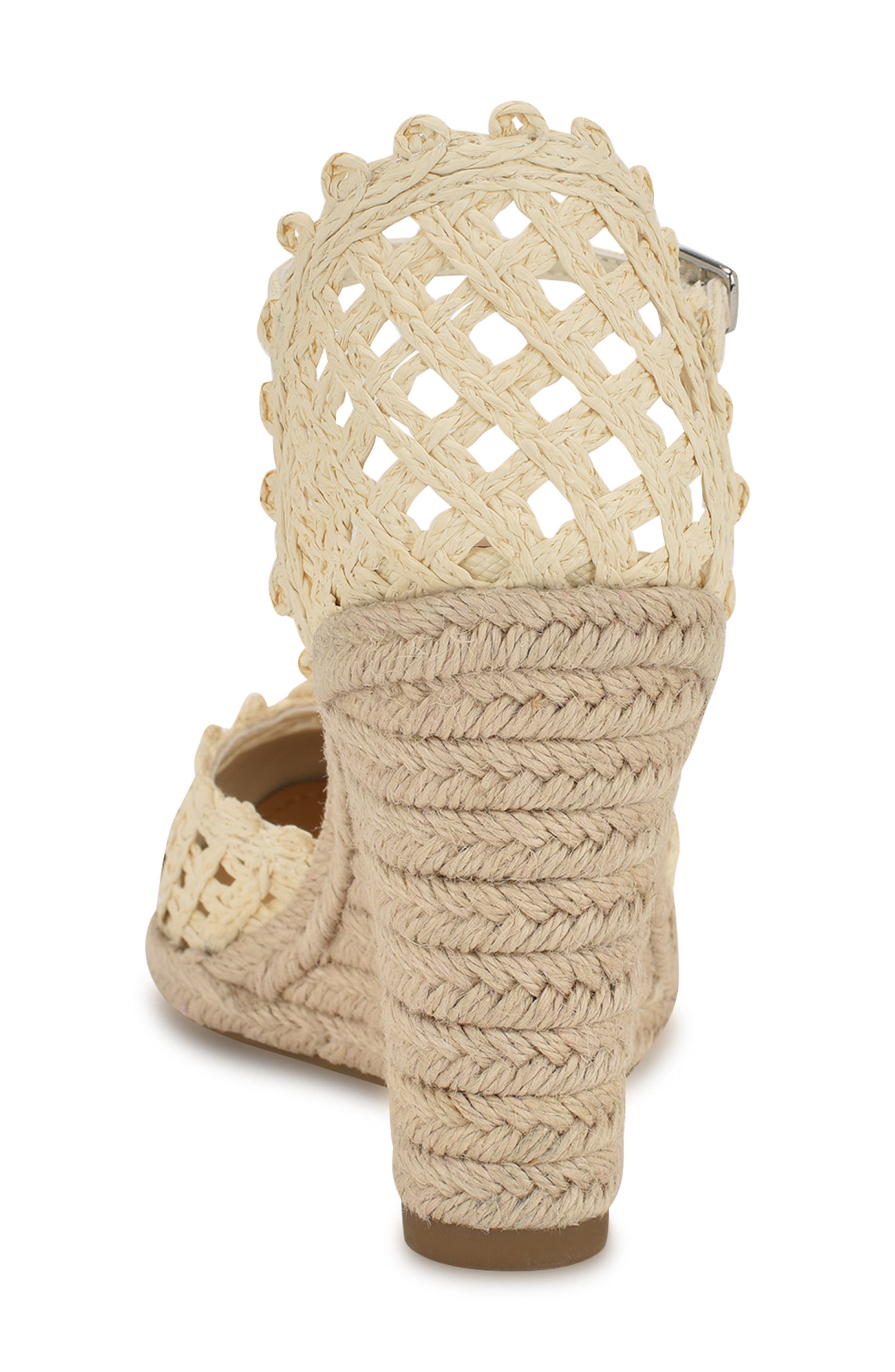Mckinly Ankle Strap Wedge Sandal, Alternate, color, IVORY