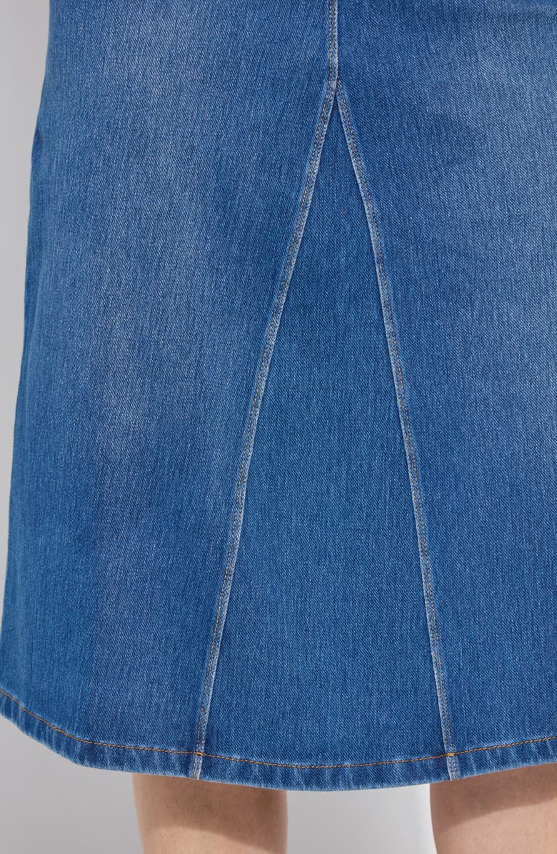 Lysse 'Lyssentials Bella Denim Skirt, Alternate, color, Mid Wash