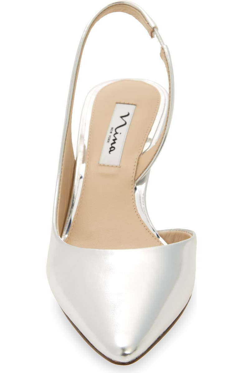 Nina 60 Slingback Half d'Orsay Pointed Toe Pump, Alternate, color,