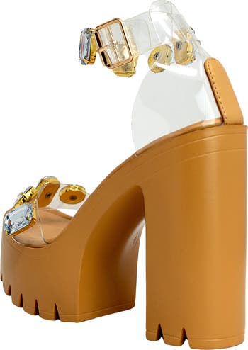 Crystal Platform Sandal