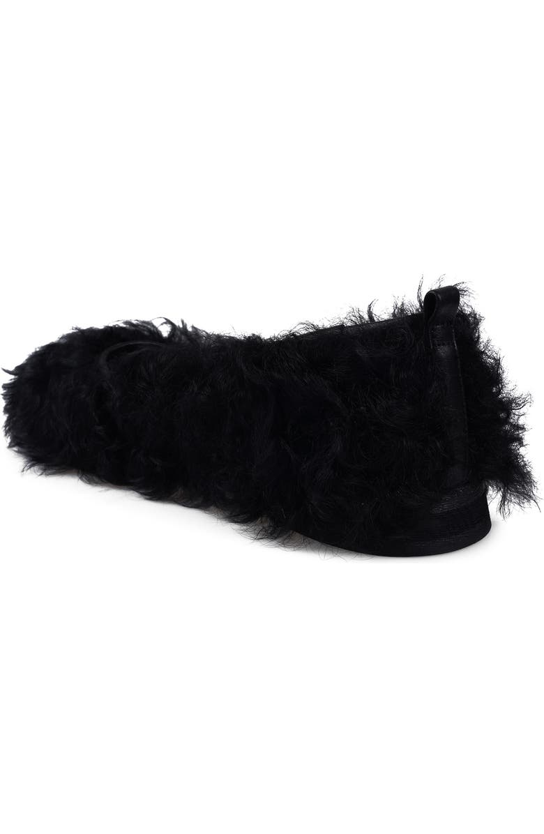 Artisan Crafted By Zigi Quincy Faux Fur Flat, Alternate, color, Black Leather