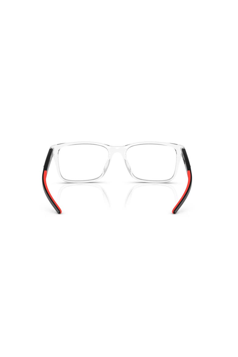 59mm Square optical glasses, Alternate, color, Transparent