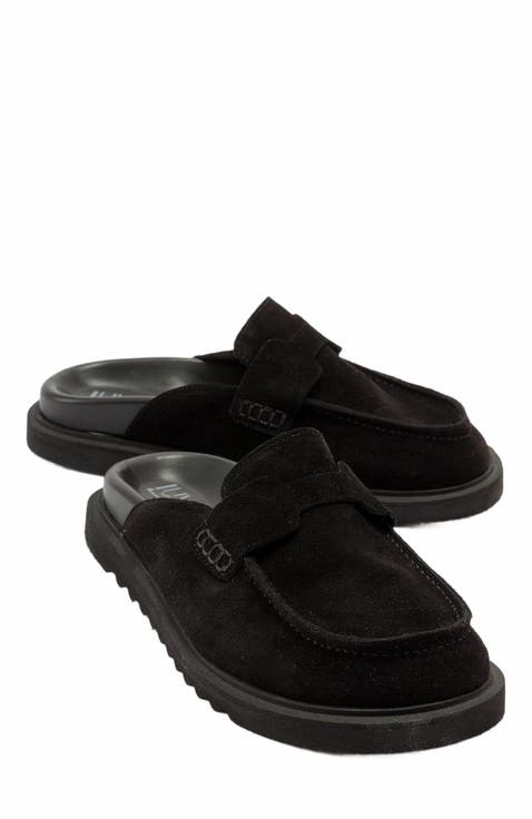 Laven Suede Leather Clogs (Women)