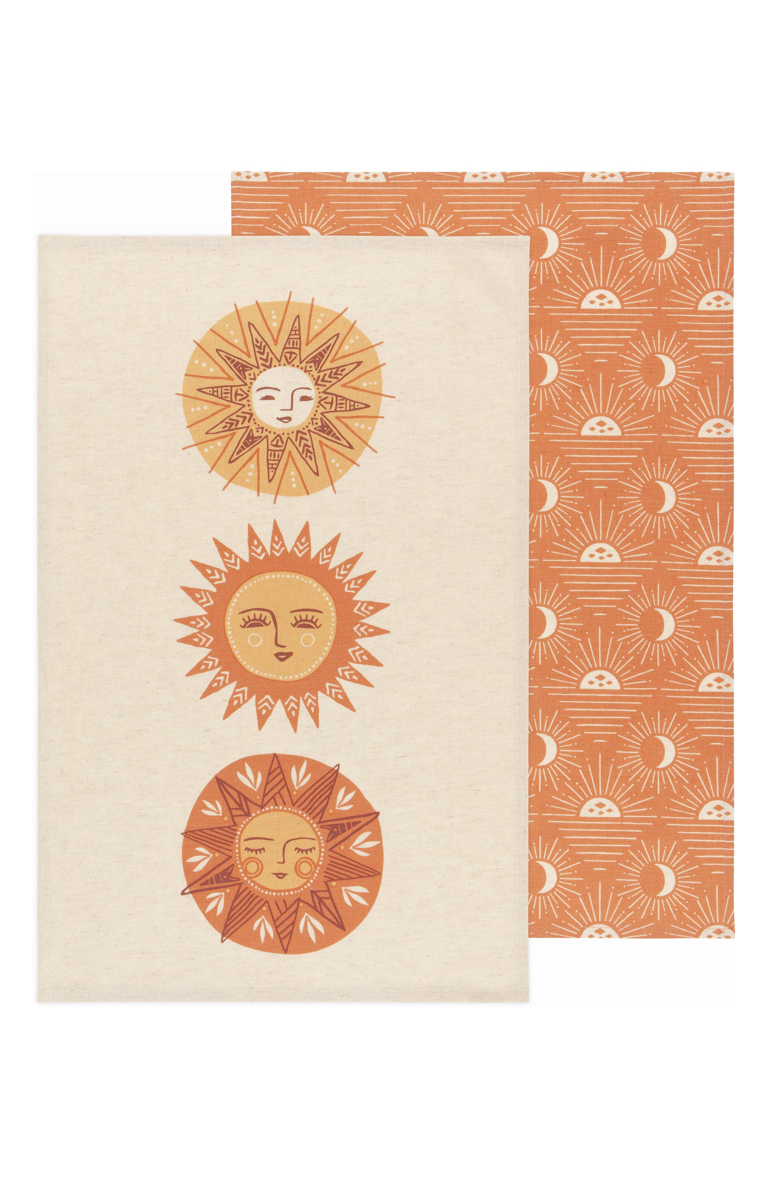 Now Designs Soleil Set Of 2 Tea Towels
