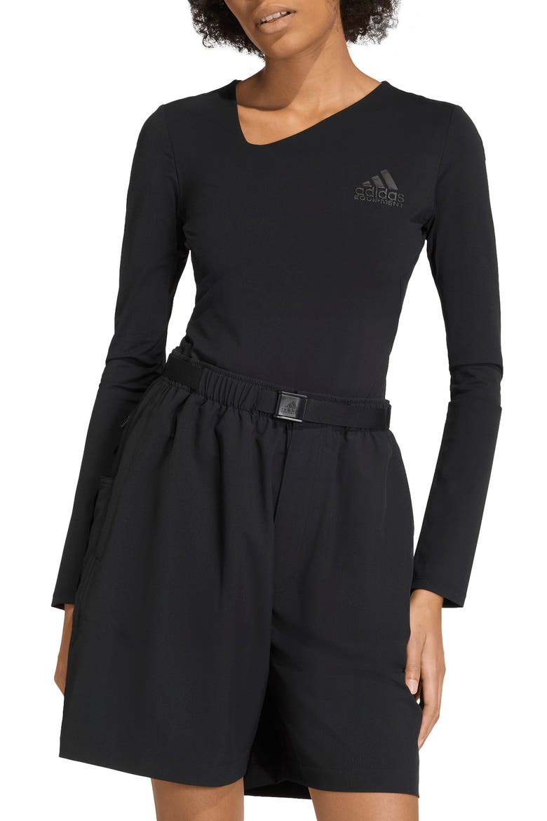 EQT Long Sleeve Bodysuit, Main, color, BLACK