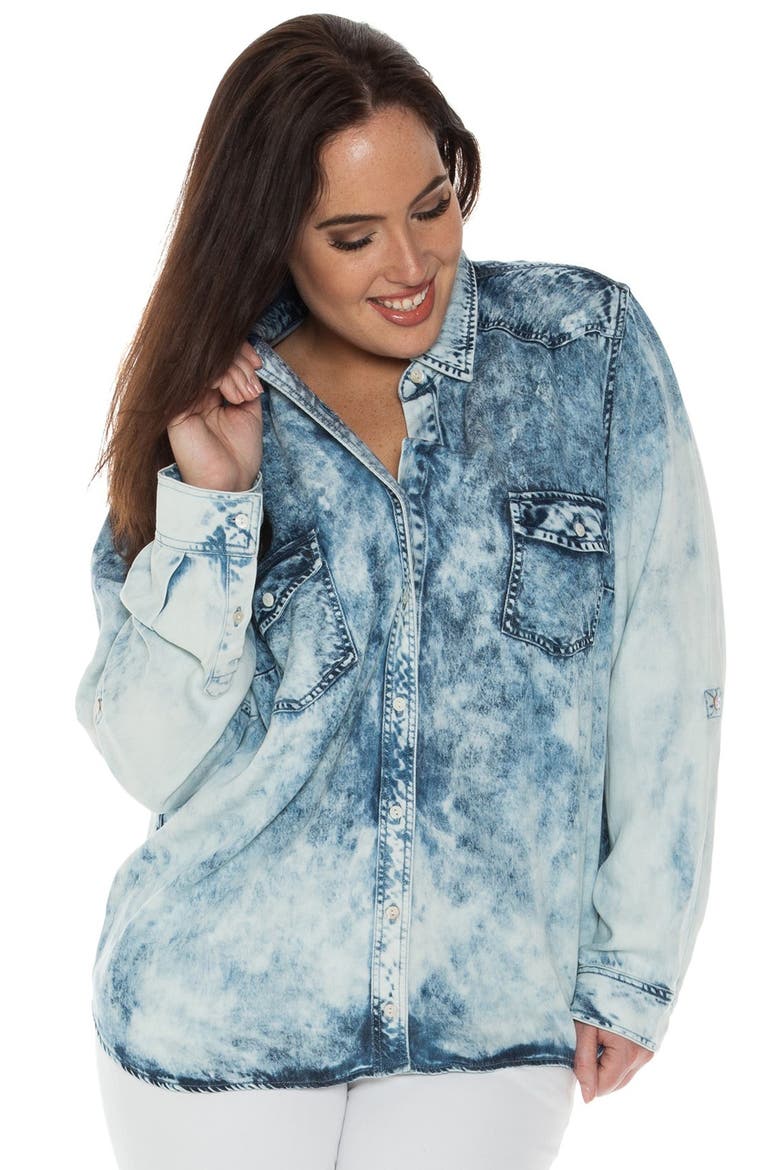Tencel® Denim Western Shirt, Alternate, color, FERRIS
