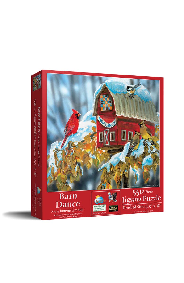 Sunsout Barn Dance 550 piece Jigsaw Puzzle for Adults, Main, color, Multicolor