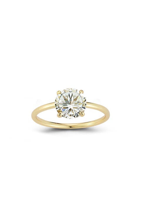 14k Gold Moissanite Ring