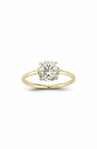 14k Gold Moissanite Ring