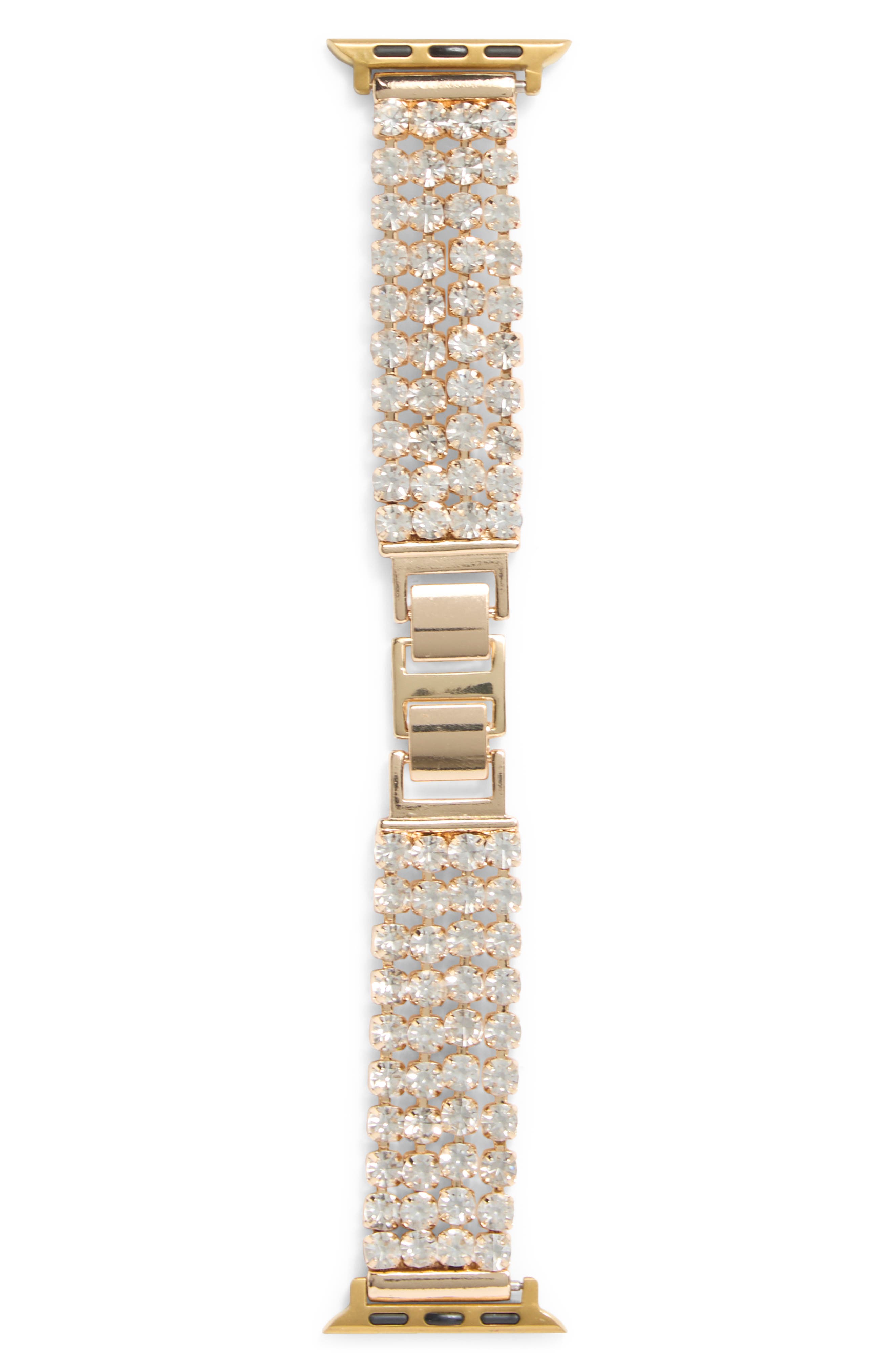 NORDSTROM RACK Crystal Chain Apple Watch® Watchband