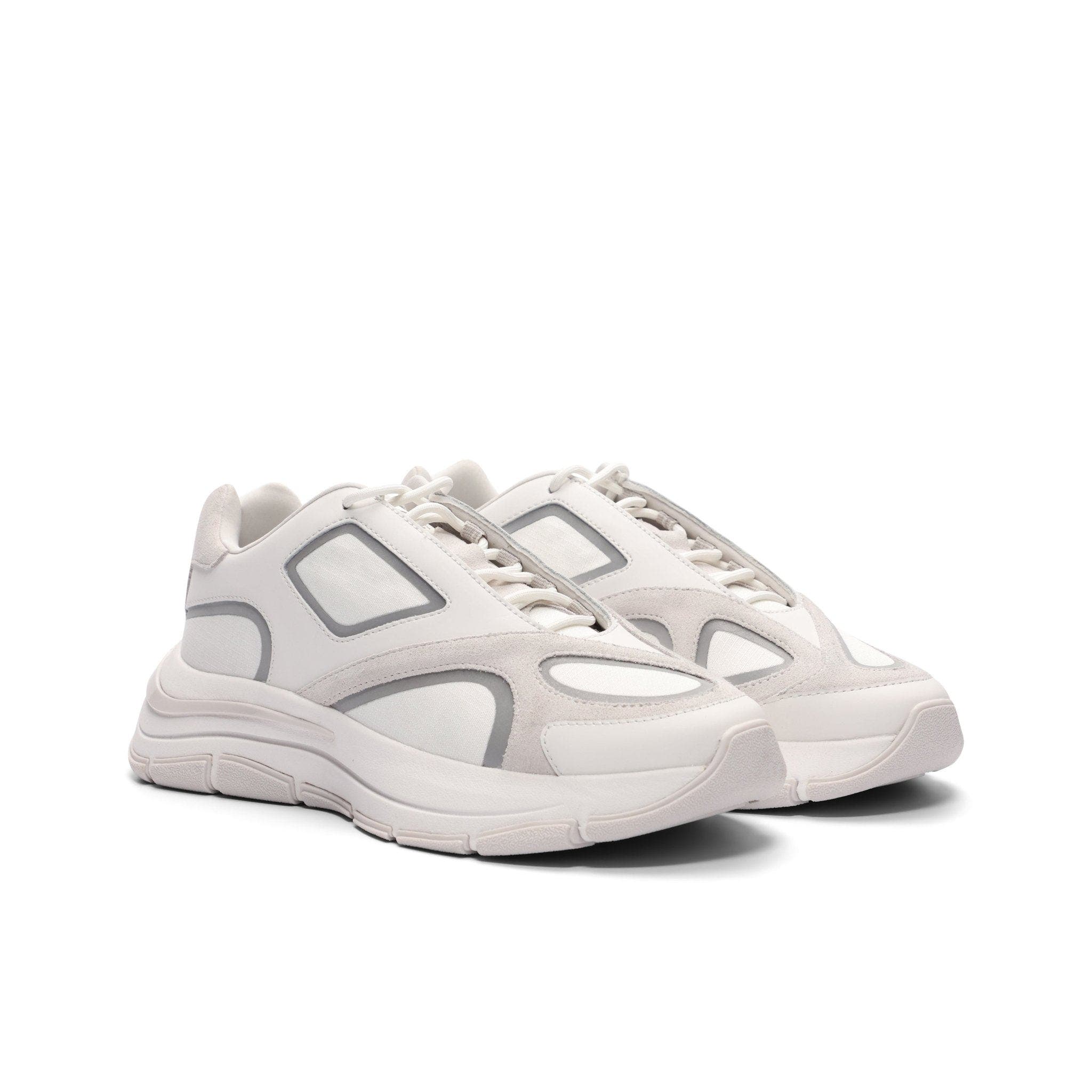 Sculpted Runner Low-Top Trainer, Alternate, color, White