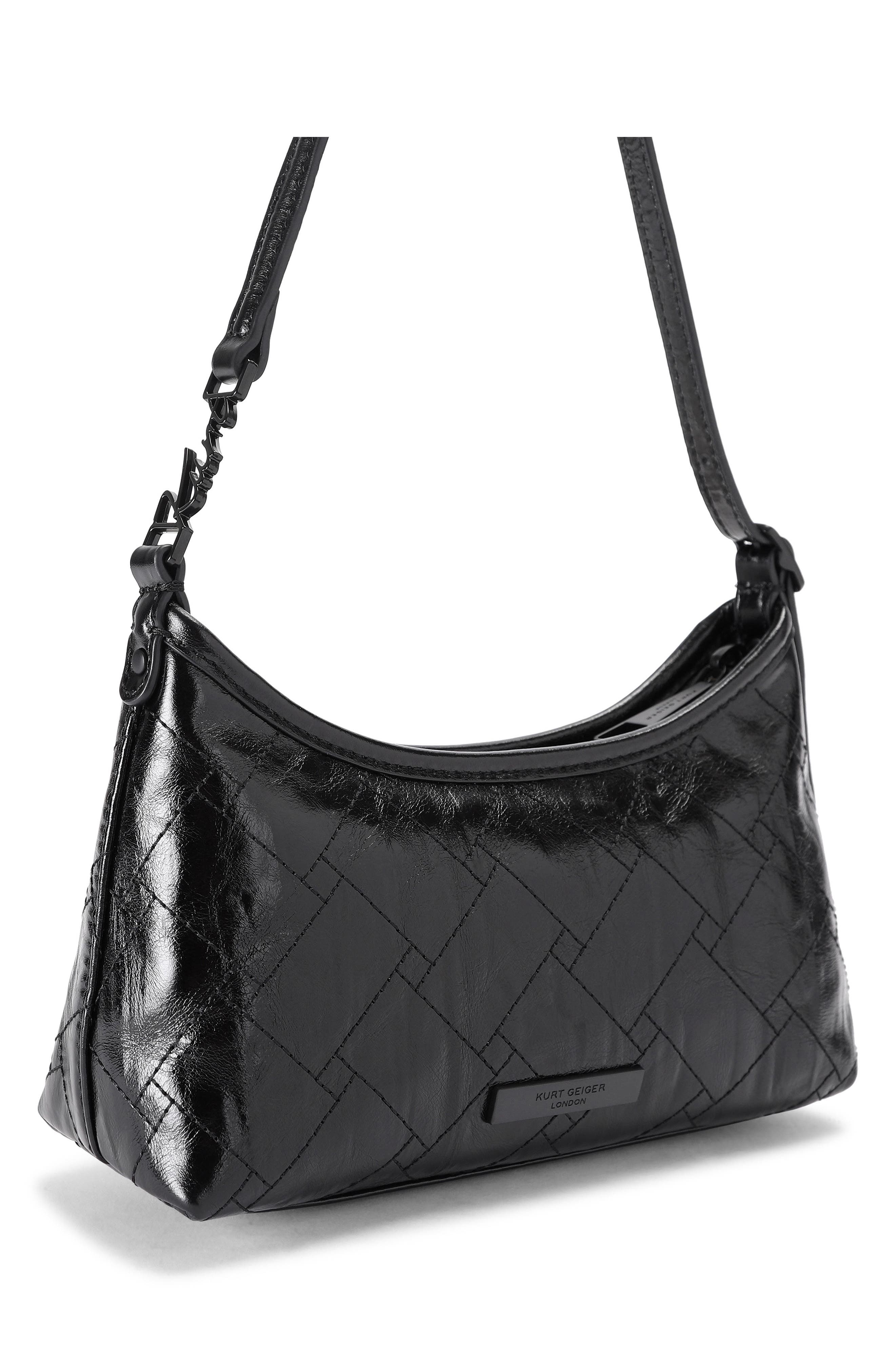 Kurt Sling Baguette, Alternate, color, BLACK