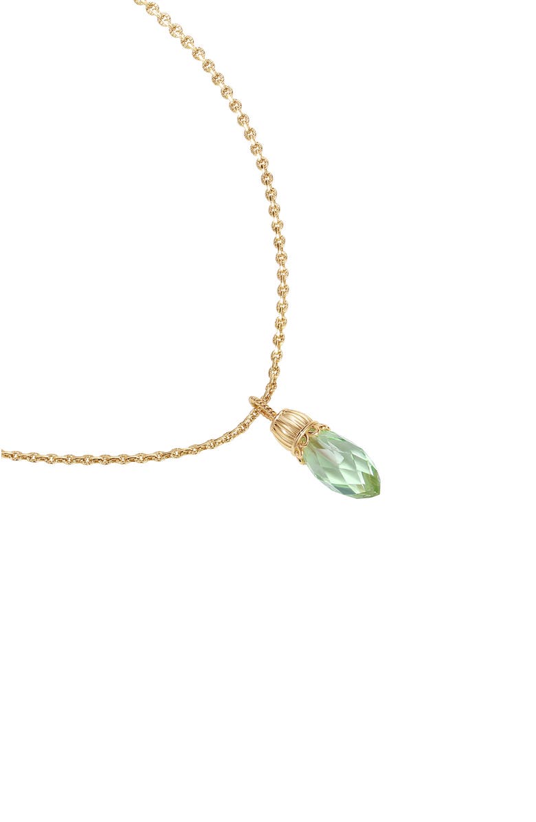 RC RETRO CHIC Nut Fairy Pendant Necklace, Alternate, color, Green & Gold