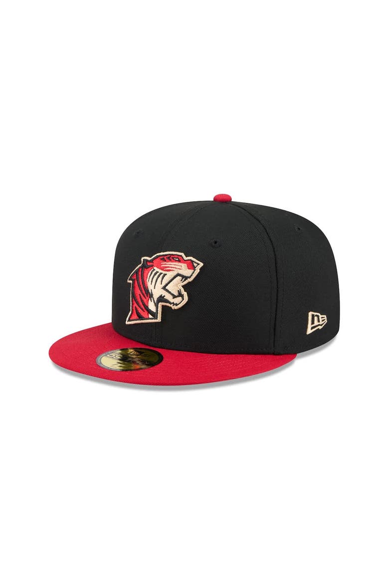 Men's New Era  Black Fresno Grizzlies Theme Nights 59FIFTY Fitted Hat, Alternate, color, Black
