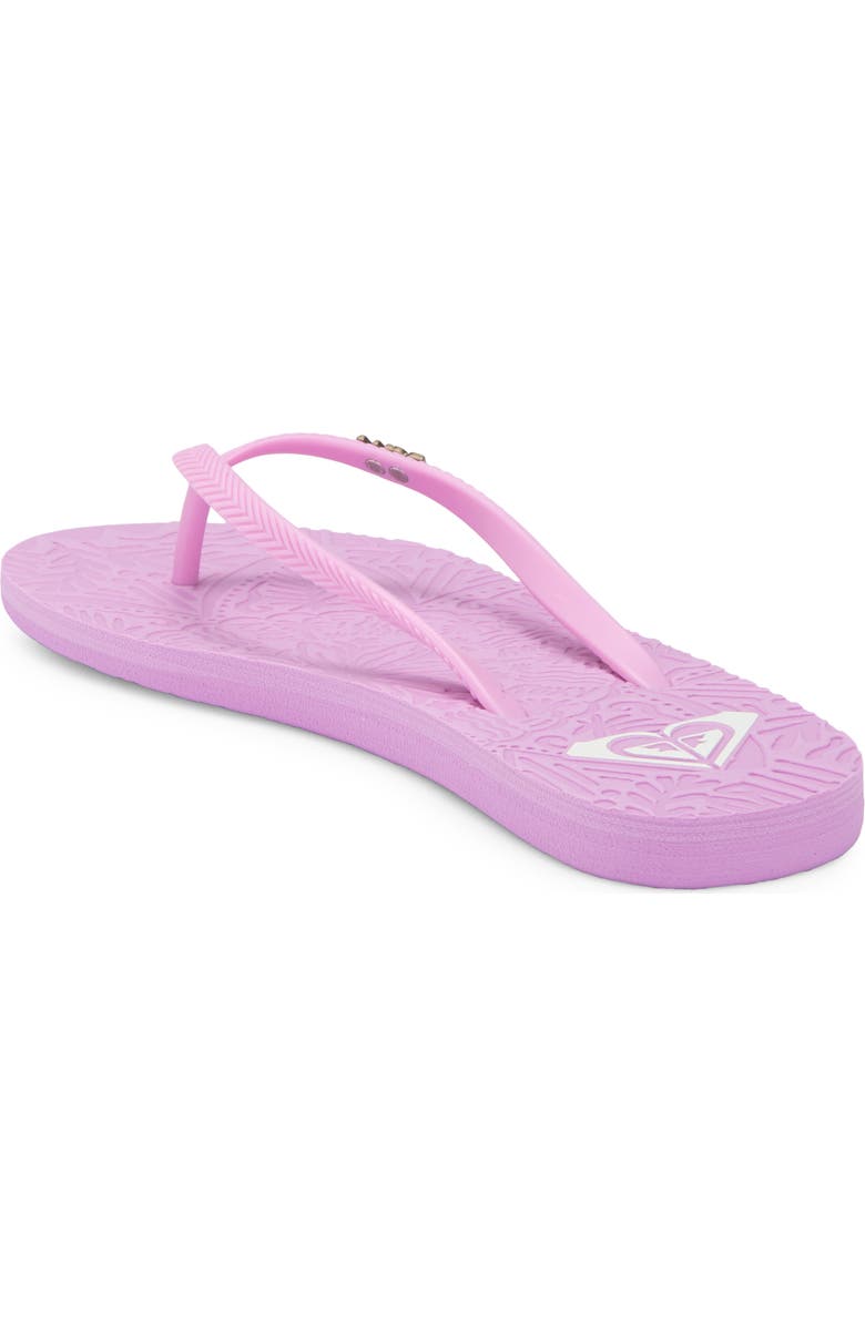 Roxy Antilles II Flip Flop, Alternate, color, Light Purple