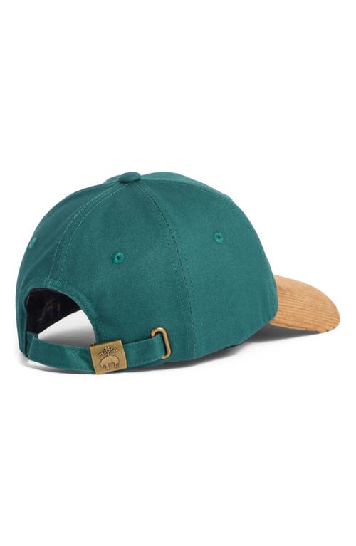 Brooks Brothers Crest Embroidered Adjustable Baseball Cap In Blue