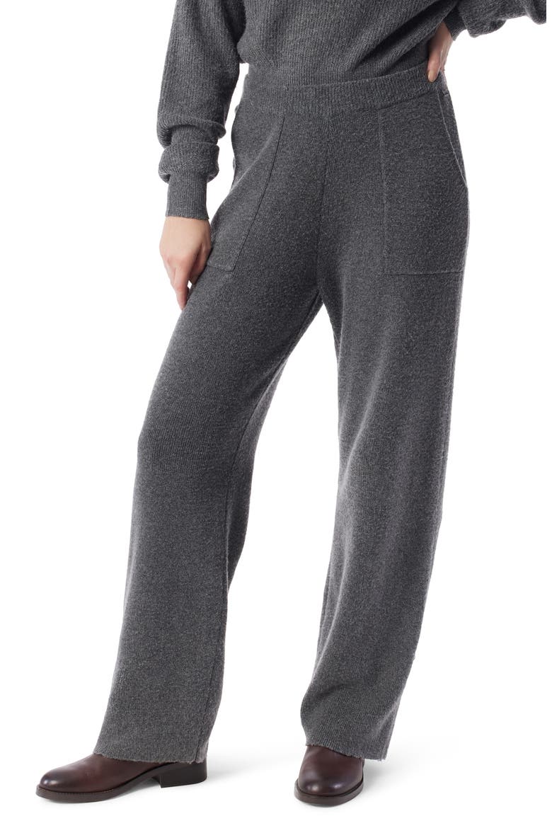 Alora Knit Pants, Main, color, HEATHER GREY