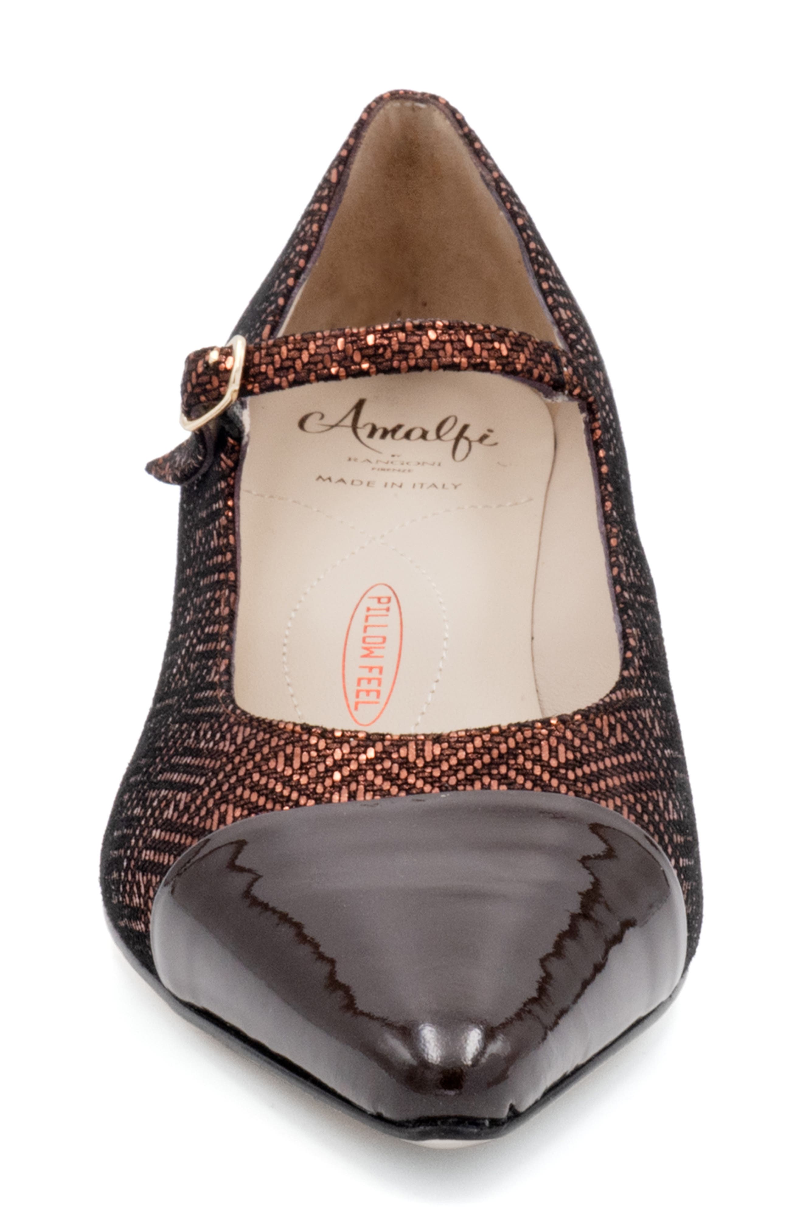 Amalfi by Rangoni Pluto Mary Jane Pointed Cap Toe Pump, Alternate, color, 