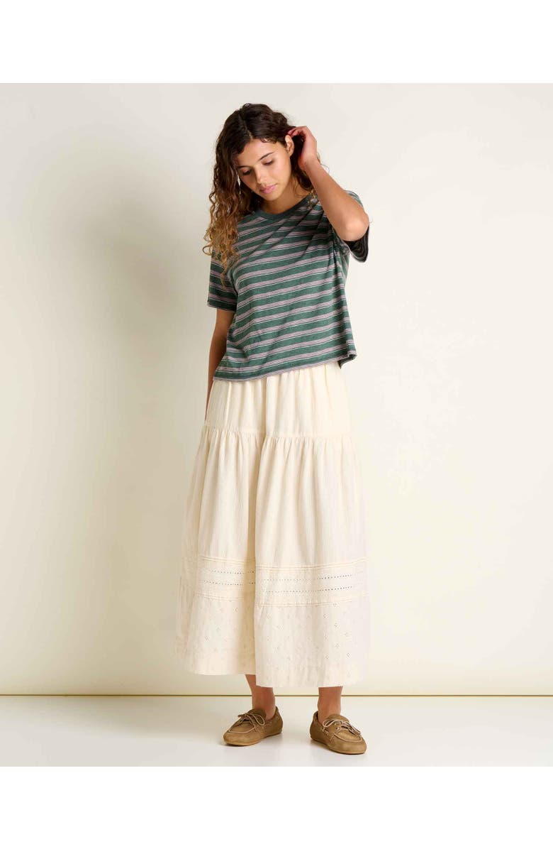 Toad & Co Women's Boundless Jersey Short Sleeve Crew, Alternate, color, Cilantro Pattern