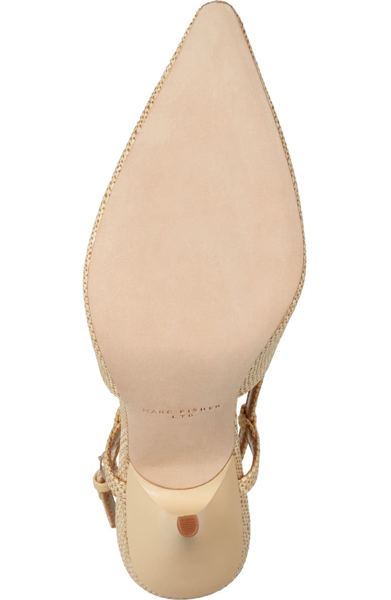 Marc Fisher LTD Torry Slingback Pointed Toe Pump, Alternate, color, Light Natural