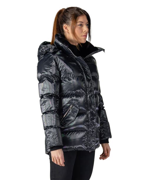 Woodpecker Bumnester 3/4 Length Quilted Coat In Black