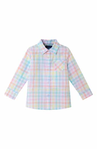 Andy & Evan Kids' Multicolor Check Cotton Button-Up Shirt