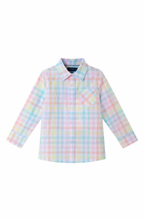 Andy & Evan Kids' Multicolor Check Cotton Button-Up Shirt