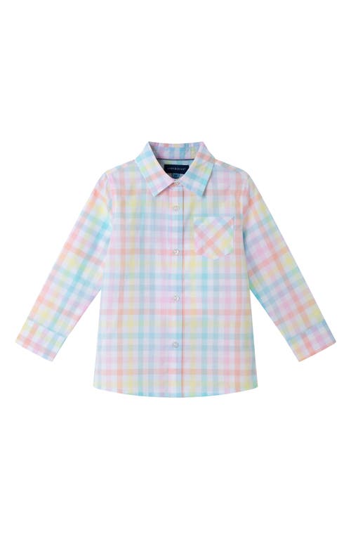 Andy & Evan Kids' Multicolor Check Cotton Button-up Shirt In Multicolored