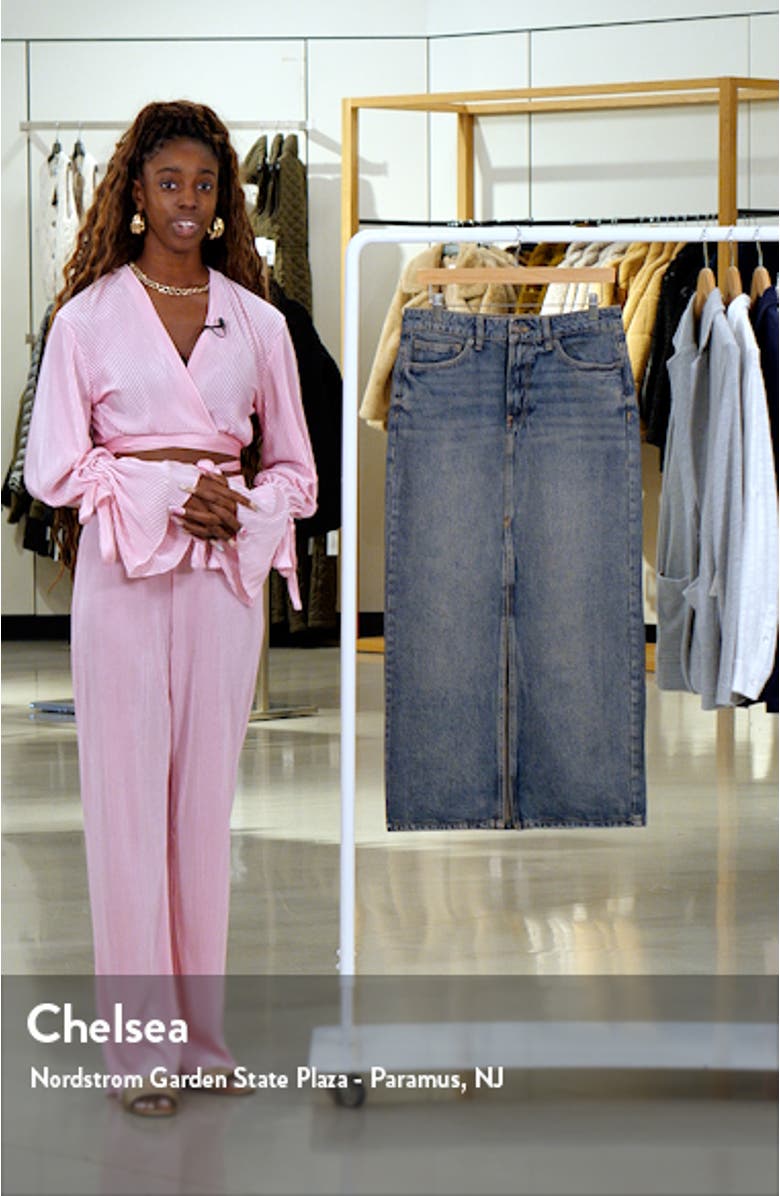 Long Denim Skirt, sales video thumbnail